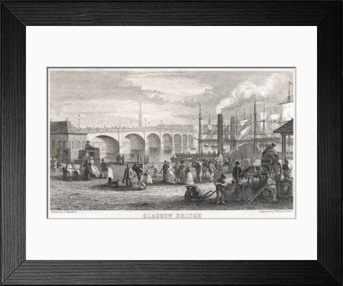 Framed Print : Glasgow / Bridge / Harbour Framed Print : Glasgow / Bridge / Harbour