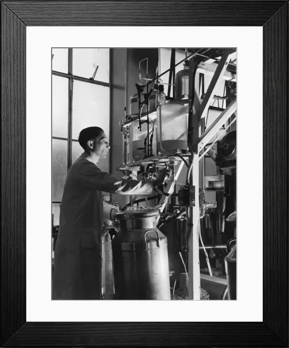 Framed Print : Penicillin Plant  /  Sanders