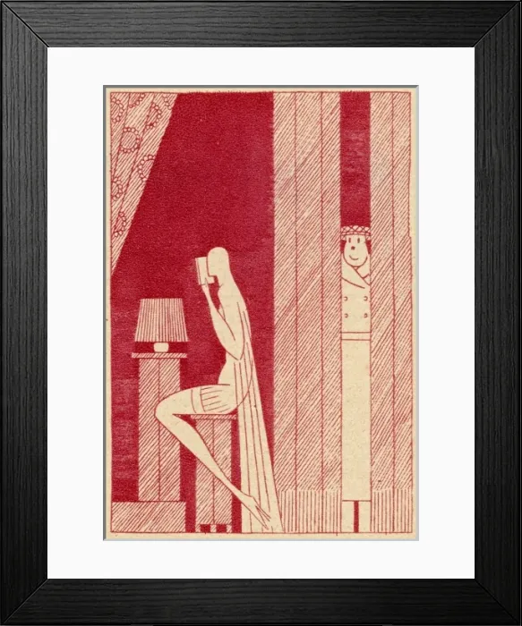 Framed Print : Women Reading / Moller Framed Print : Women Reading / Moller