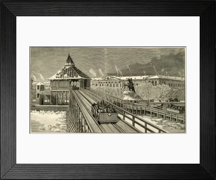 Framed Print : Russian Rail on Ice Framed Print : Russian Rail on Ice