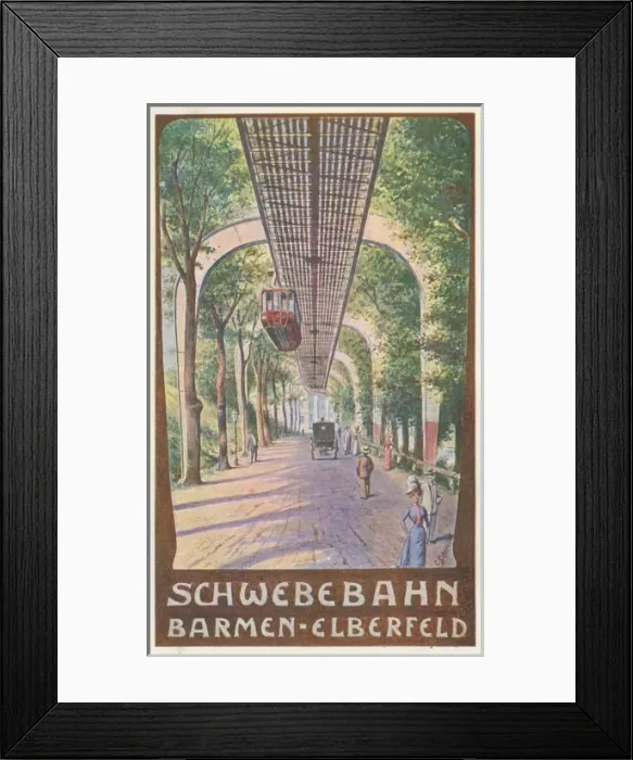 Framed Print : Schwebebahn Overhead Rly Framed Print : Schwebebahn Overhead Rly