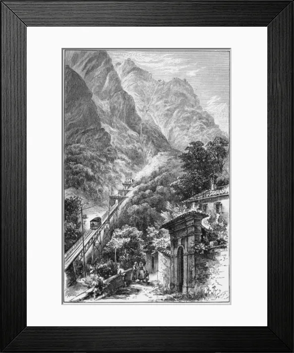 Framed Print : Mountain Railway Switz Framed Print : Mountain Railway Switz