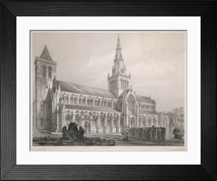 Framed Print : Glasgow Cathedral 1847 Framed Print : Glasgow Cathedral 1847