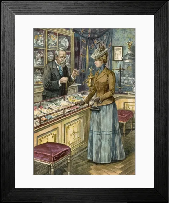 Framed Print : Shops / Jeweller C1900 Framed Print : Shops / Jeweller C1900