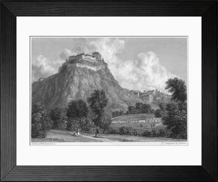 Framed Print : Edinburgh Castle / 1830 Framed Print : Edinburgh Castle / 1830