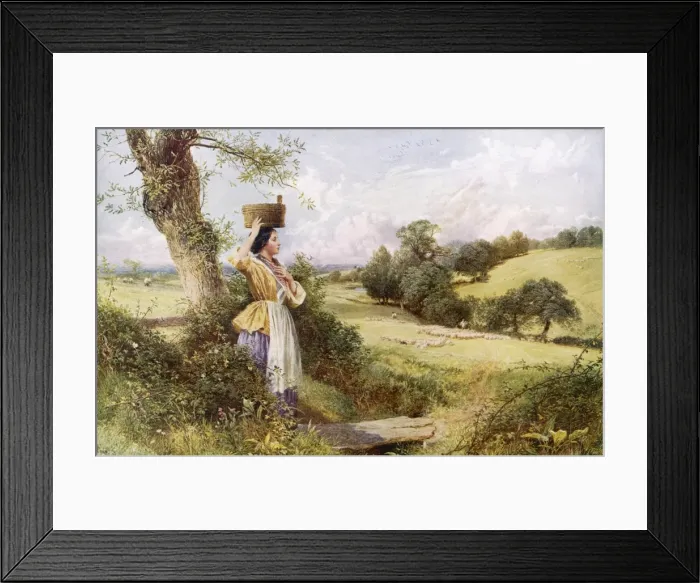 Framed Print : Milkmaid, England C1860 Framed Print : Milkmaid, England C1860