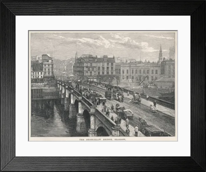 Framed Print : Glasgow / Broomielaw C1880 Framed Print : Glasgow / Broomielaw C1880
