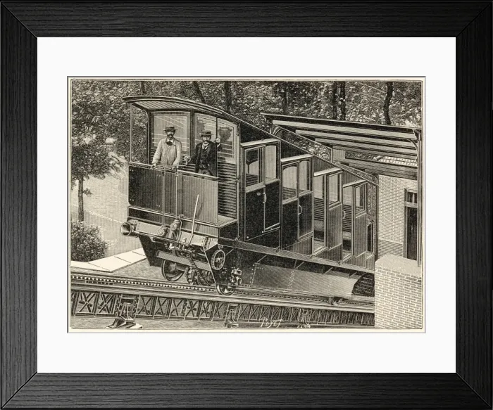 Framed Print : Montmartre Funicular Framed Print : Montmartre Funicular