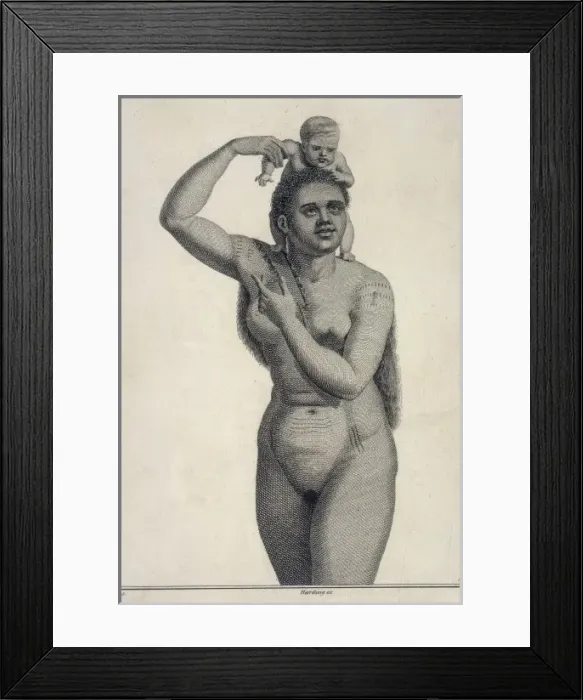 Framed Print : Woman of Nz Van Diemen Framed Print : Woman of Nz Van Diemen