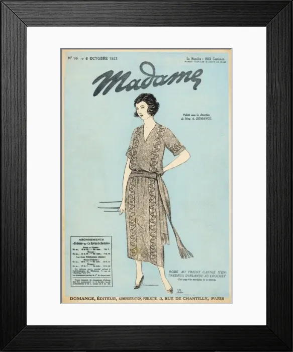 Framed Print : Dress with Irish Crochet Framed Print : Dress with Irish Crochet
