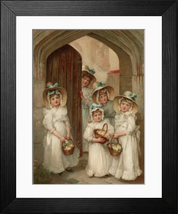 Framed Print : Little Bridesmaids Framed Print : Little Bridesmaids