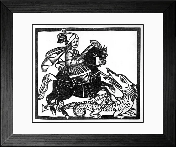 Framed Print : St George / Dragon / Roxburg Framed Print : St George / Dragon / Roxburg