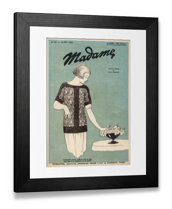 Framed Print : Knitted Casaque Framed Print : Knitted Casaque