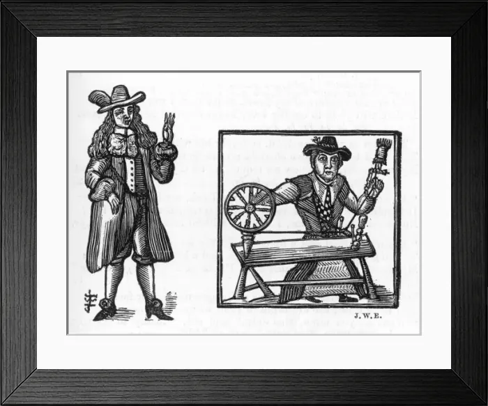Framed Print : Lady Spinning, C17 Framed Print : Lady Spinning, C17