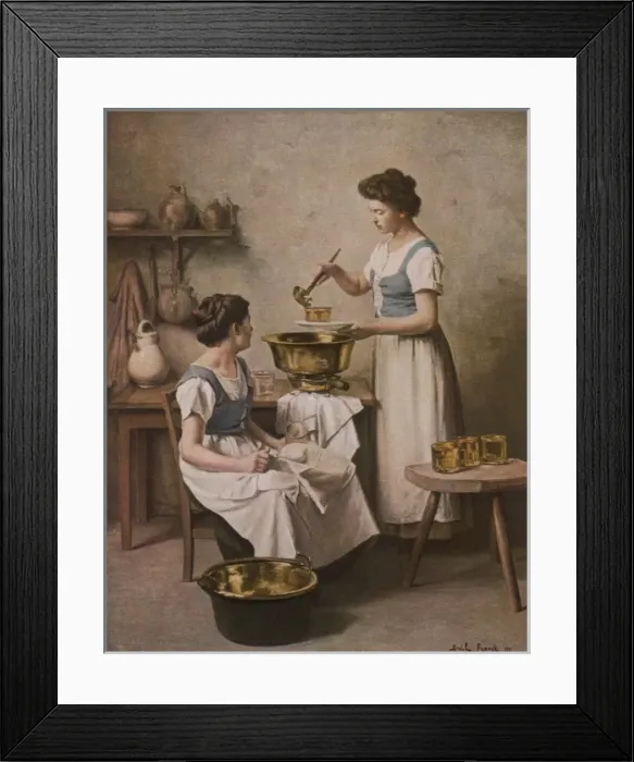 Framed Print : Housewife Makes Jam 1911 Framed Print : Housewife Makes Jam 1911