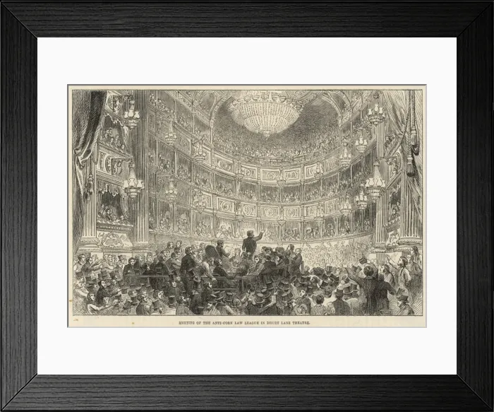 Framed Print : Anti-Corn Law / Drury Lane Framed Print : Anti-Corn Law / Drury Lane