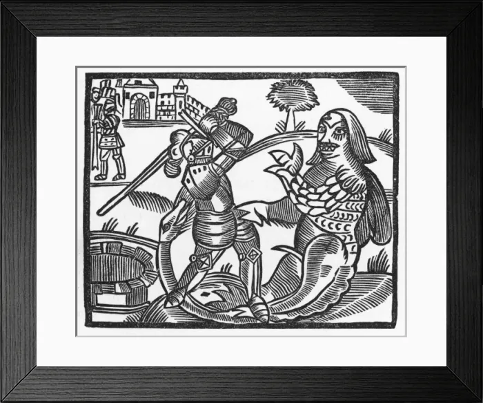 Framed Print : St George / Roxburghe Wcut Framed Print : St George / Roxburghe Wcut