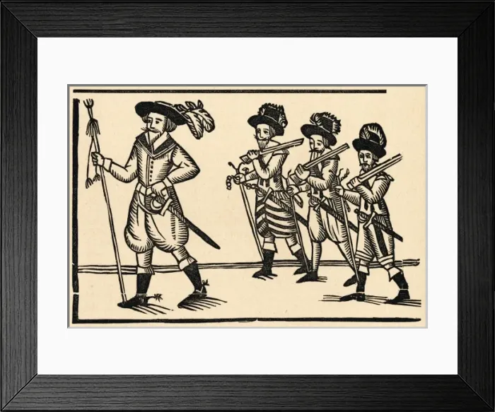 Framed Print : English Soldiers Ca 1690 Framed Print : English Soldiers Ca 1690