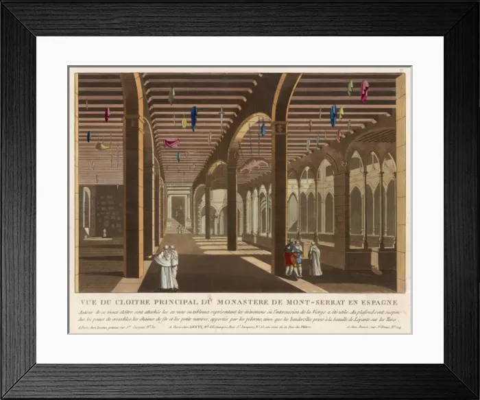 Framed Print : Pilgrims / Montserrat Framed Print : Pilgrims / Montserrat