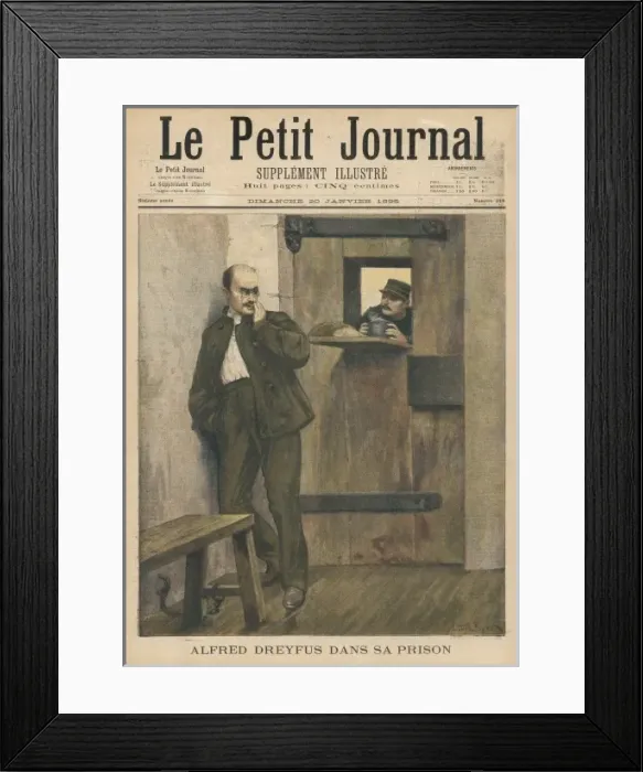 Framed Print : Dreyfus in Prison  /  1895