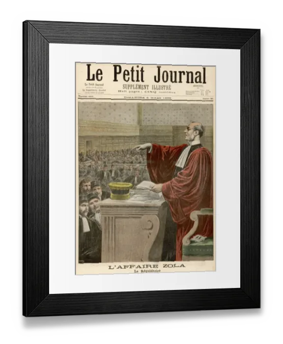 Framed Print : Dreyfus / Zola Loses Case Framed Print : Dreyfus / Zola Loses Case
