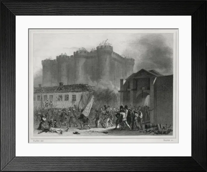 Framed Print : Fall of the Bastille Framed Print : Fall of the Bastille