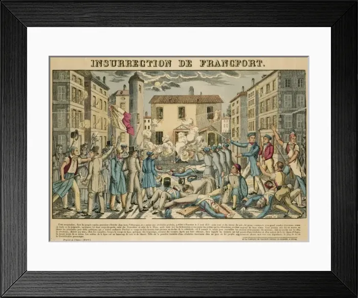 Framed Print : Uprising at Frankfurt Framed Print : Uprising at Frankfurt