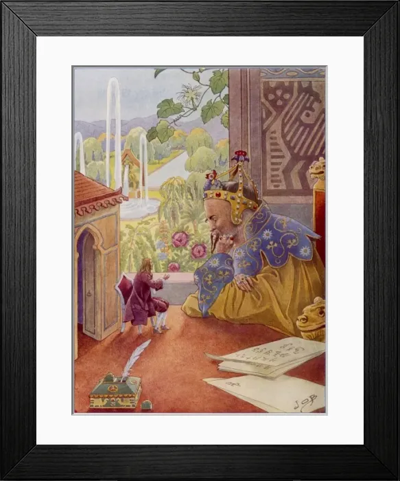 Framed Print : Gulliver / King / Brobdingna Framed Print : Gulliver / King / Brobdingna