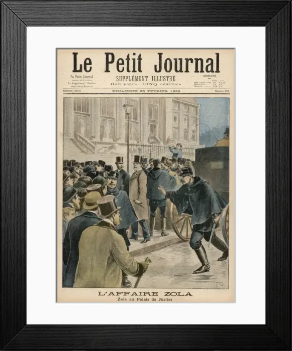 Framed Print : Zola / Petit Journal 1898 Framed Print : Zola / Petit Journal 1898