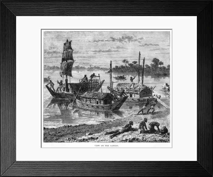 Framed Print : India Ganges Framed Print : India Ganges