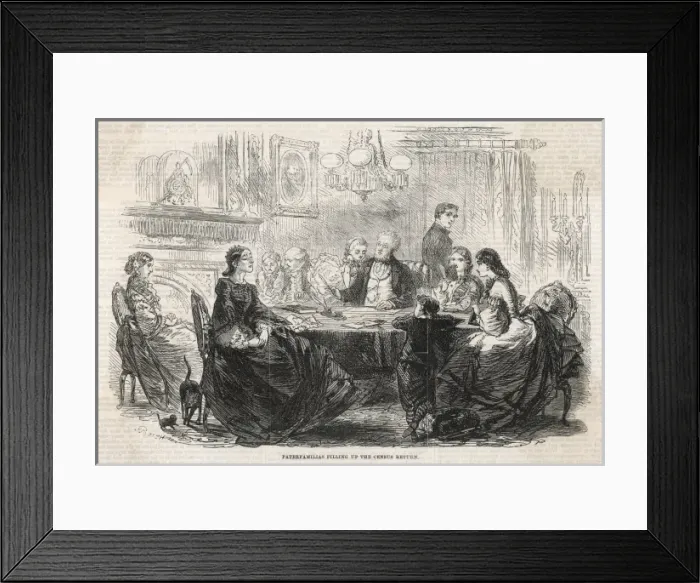 Framed Print : Paterfamiliass Census Framed Print : Paterfamiliass Census