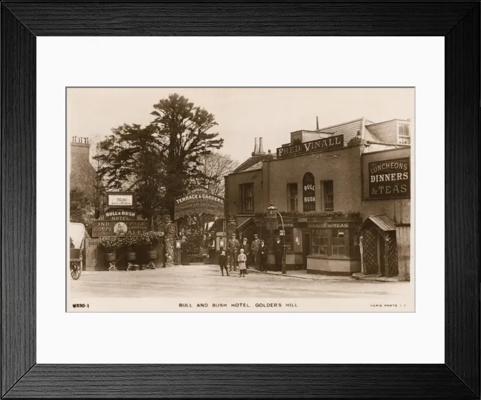 Framed Print : Bull and Bush, Hampstead Framed Print : Bull and Bush, Hampstead