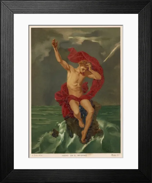 Framed Print : Judas Punished Framed Print : Judas Punished