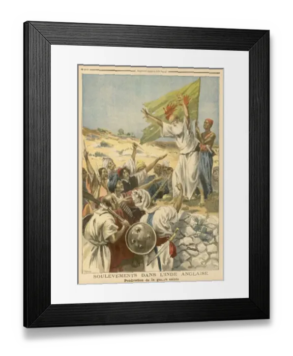 Framed Print : Holy War Preached / 1897 Framed Print : Holy War Preached / 1897