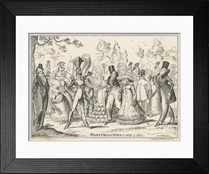 Framed Print : Monstrosities of 1819-20 Framed Print : Monstrosities of 1819-20