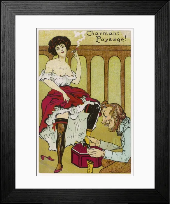 Framed Print : Fitting a Ladys Boot Framed Print : Fitting a Ladys Boot