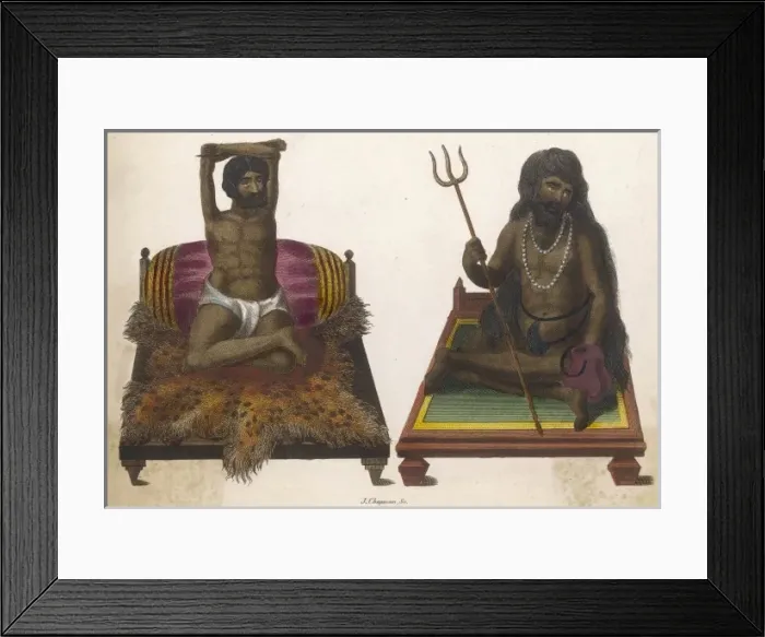 Framed Print : Two Seated Ascetics Framed Print : Two Seated Ascetics