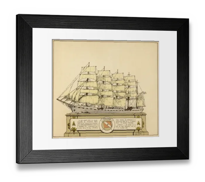 Framed Print : SAILING SHIPS / FRANCE Framed Print : SAILING SHIPS / FRANCE