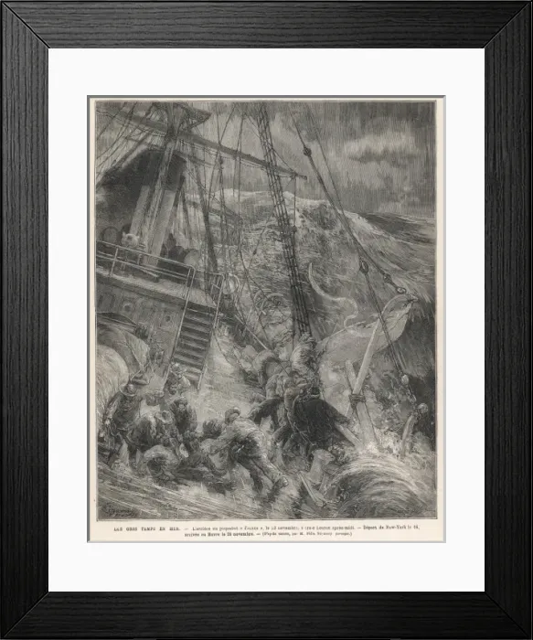 Framed Print : Ship in High Seas Framed Print : Ship in High Seas