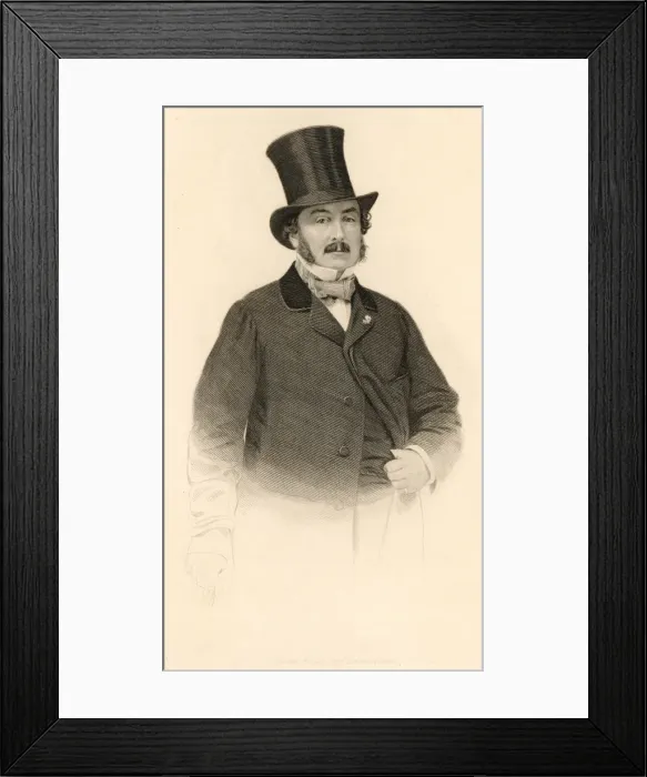 Framed Print : Costume / Necktie 1861 Framed Print : Costume / Necktie 1861