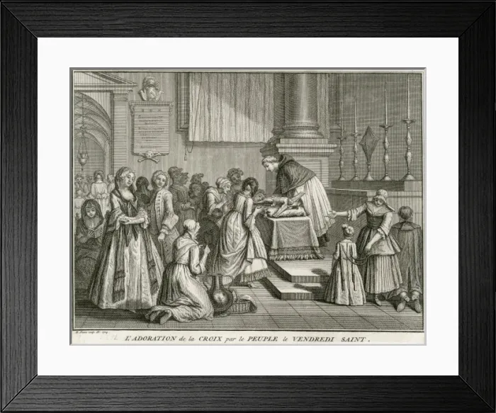 Framed Print : Adoring the Cross Framed Print : Adoring the Cross