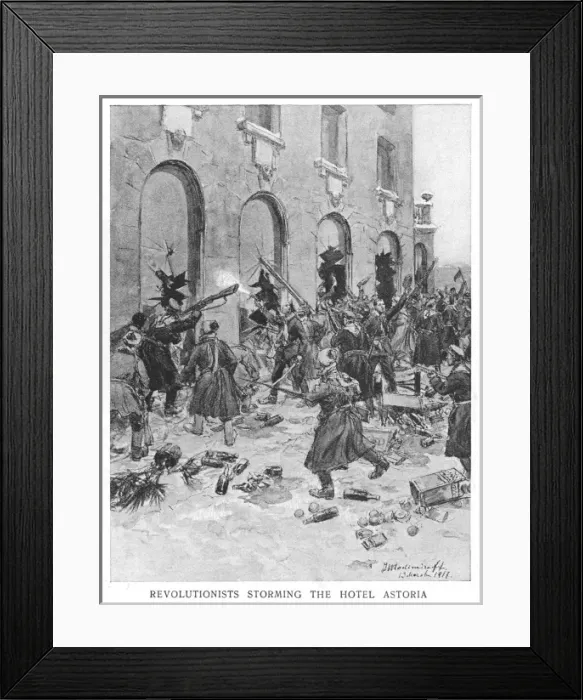 Framed Print : Fighting in Petrograd Framed Print : Fighting in Petrograd