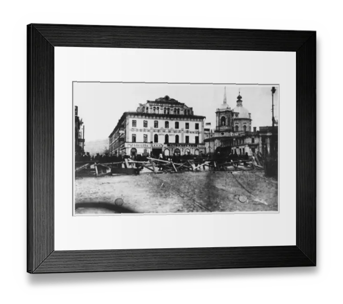 Framed Print : Moscow Barricades Framed Print : Moscow Barricades