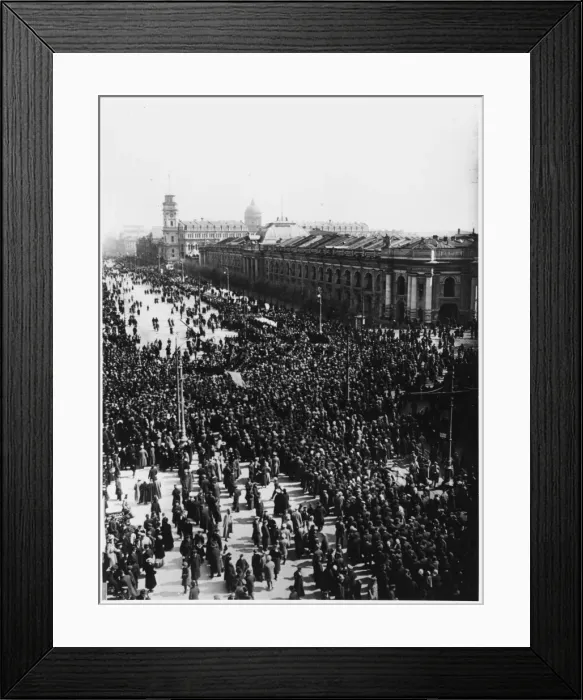 Framed Print : Petrograd May Day Demo