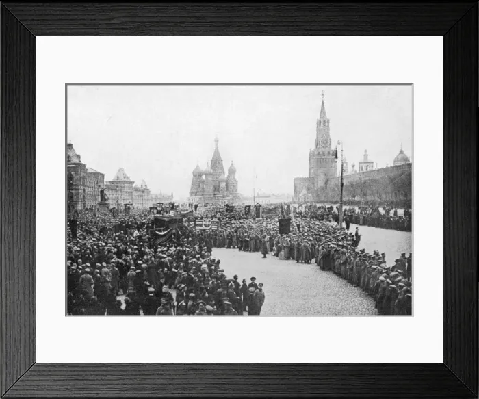 Framed Print : Patriotic Demo Moscow Framed Print : Patriotic Demo Moscow
