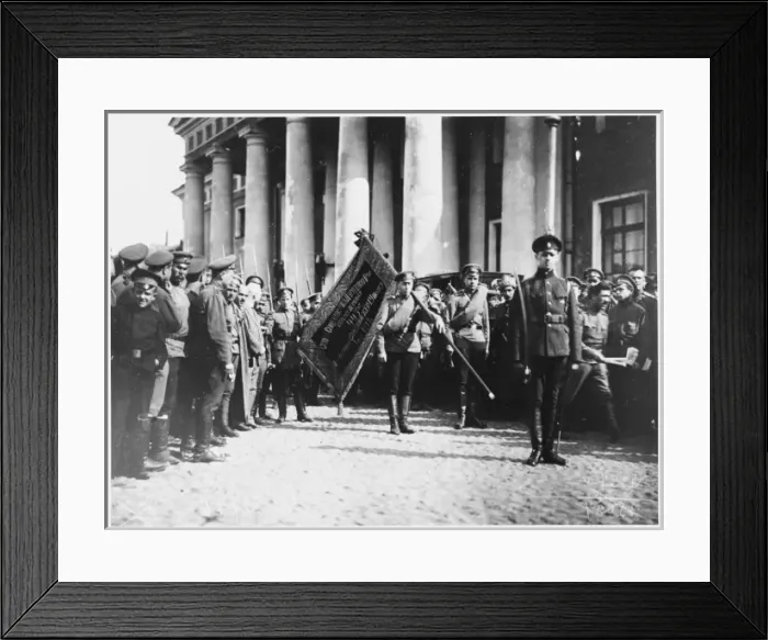 Framed Print : Soldiers Leave for Front Framed Print : Soldiers Leave for Front