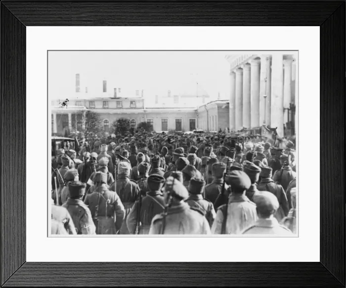 Framed Print : Soldiers in Petrograd Framed Print : Soldiers in Petrograd