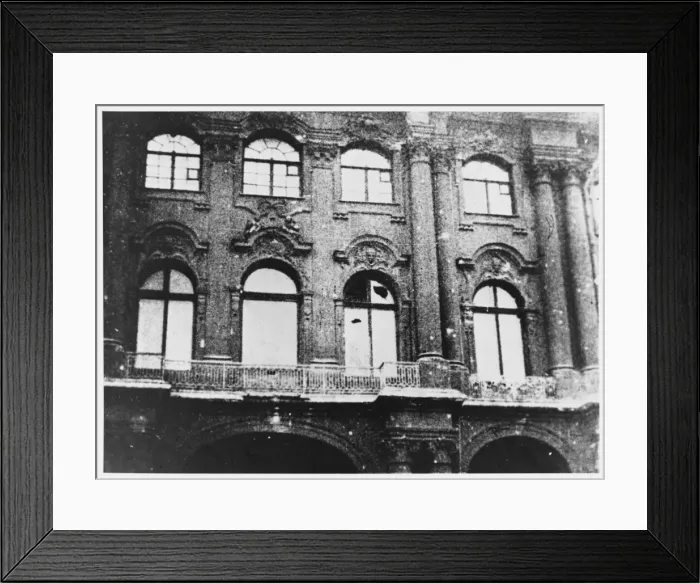 Framed Print : Winter Palace Damage Framed Print : Winter Palace Damage
