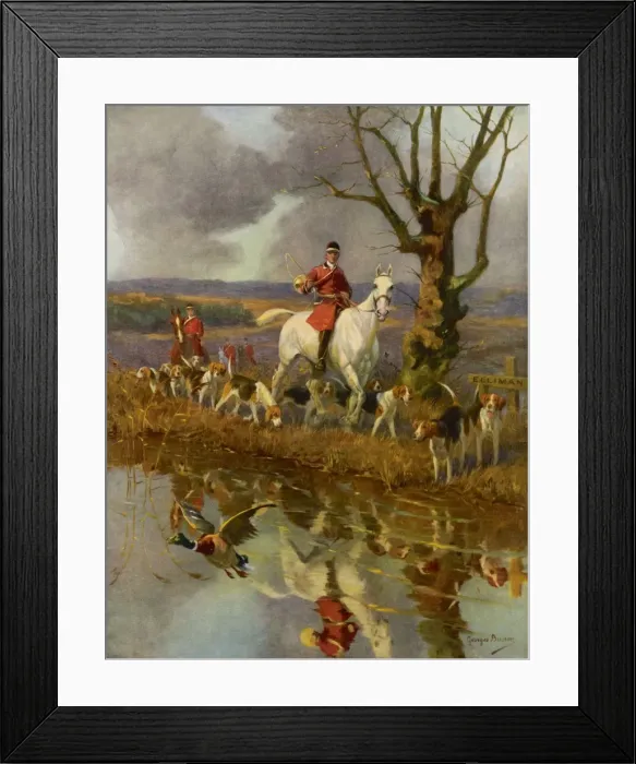 Framed Print : French Huntsmen & Hounds Framed Print : French Huntsmen & Hounds