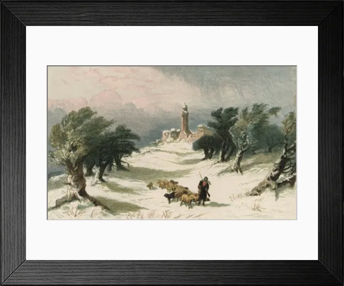 Framed Print : Snow on Olivet Framed Print : Snow on Olivet